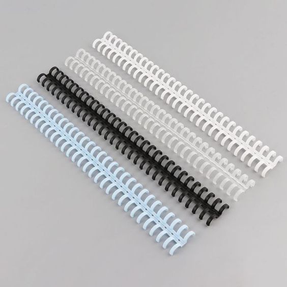 

Ring Flashee Binder DIY Spiral Binder Strip Loose Leaf Binding Strip Sky Blue