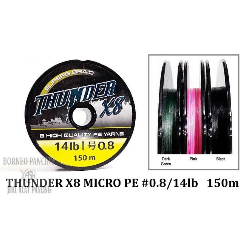 SENAR PE THUNDER X8 150 M