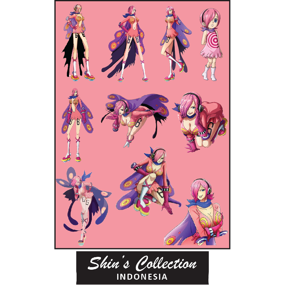 

Sticker stiker murah antiair transparan Reiju solo one piece 1 pc