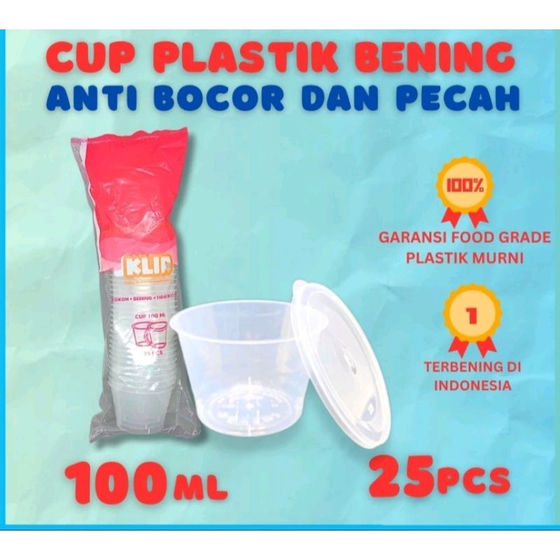 Klir Cup Puding  Tutup Pisah 100ml