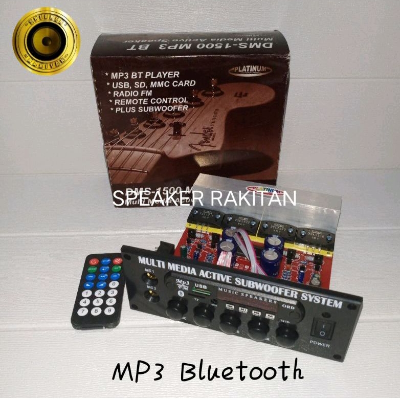 Kit power speaker active subwoofer + mic + mp3 bluetooth DMS-1500 Tr sanken