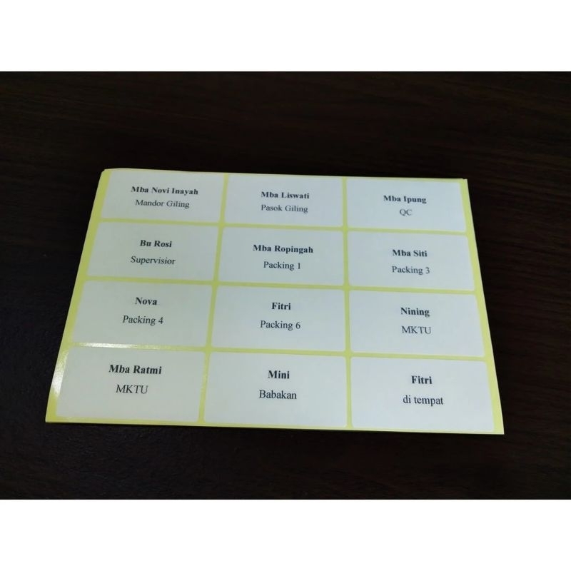 

Cetak Label Nama Undangan