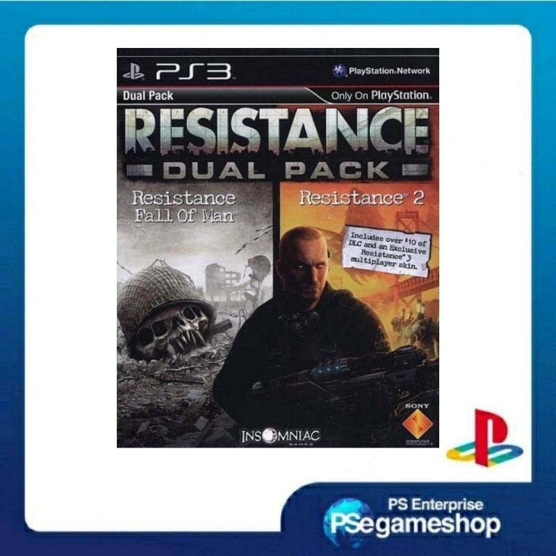Ps3 Resistance Dual Pack Fall Of Man & 2 (Eng/preloved)