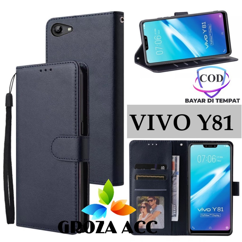 Flip Case VIVO Y81 Case Wallet Kulit Casing Dompet Case Wallet Leather Flip Case VIVO Y81 Casing hp 
