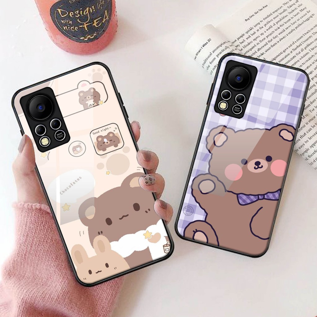 Case Kaca  Infinix hot 11S NFC  - Kesing Hp  Infinix hot 11S NFC -  Case Kaca Kilau  Infinix hot 11S