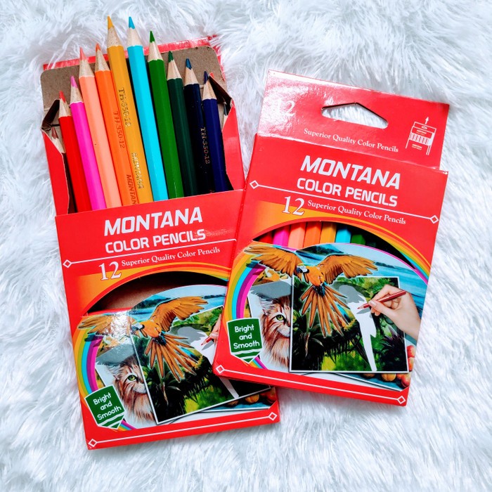 

1 SET Pensil Warna Montana TH-360 / Pensil Warna Pendek - 12 Warna