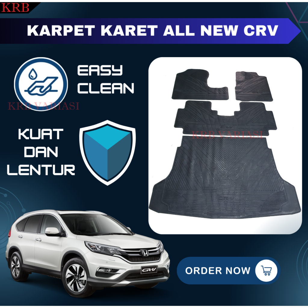 Karpet Mobil CRV 2013 / Karpet Karet Lantai Mobil Original CRV 2011 - 2015 Karpet CRV