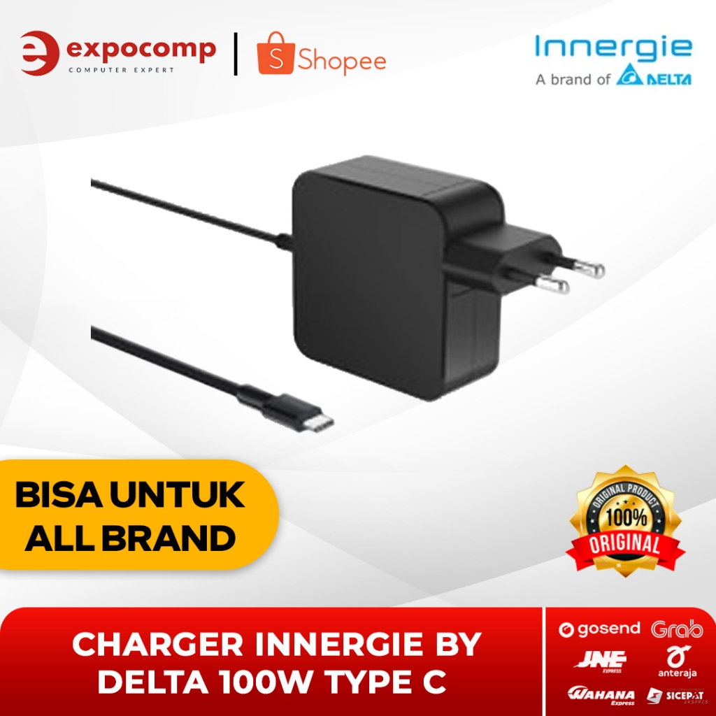 CHARGER INNERGIE BY DELTA 100W TYPE C ADAPTOR LAPTOP ALL BRAND PD 3.0