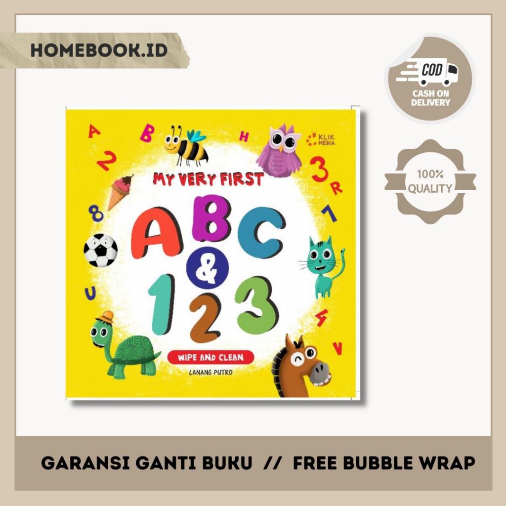 BUKU ANAK : My Very First ABC & 123 : Buku Edukasi Anak : Buku ABC Anak