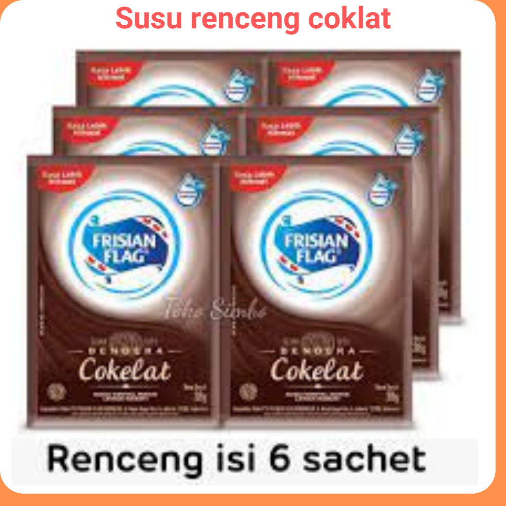 

Frisian Flag susu Kental Manis Coklat Sachet / bok ( isi 6 achet)