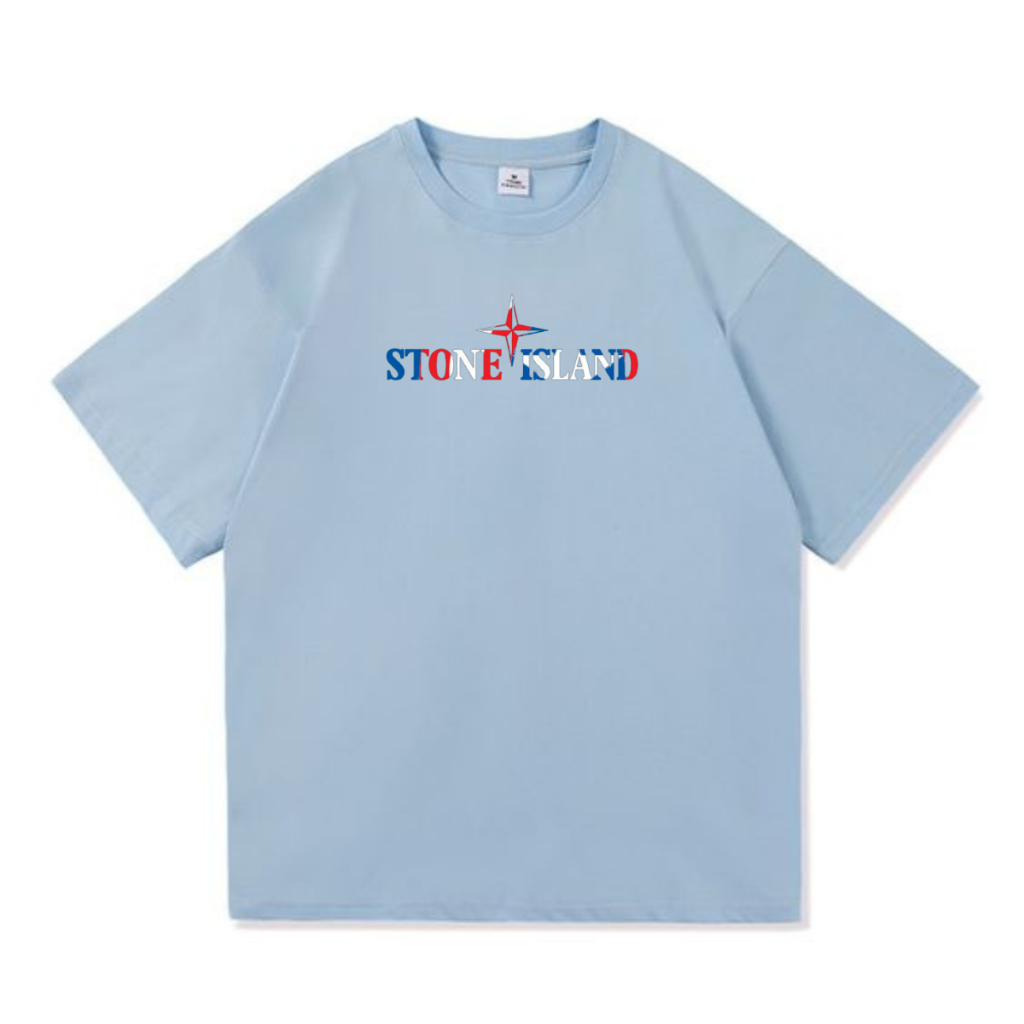 Kaos Stone Island Logo Kapital | T-shirt Cotton Combed | Baju Kaos Pria