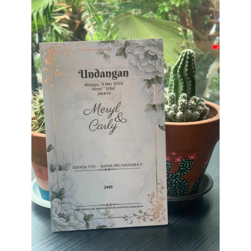 Undagan Pernikahan Blangko Erba 2405