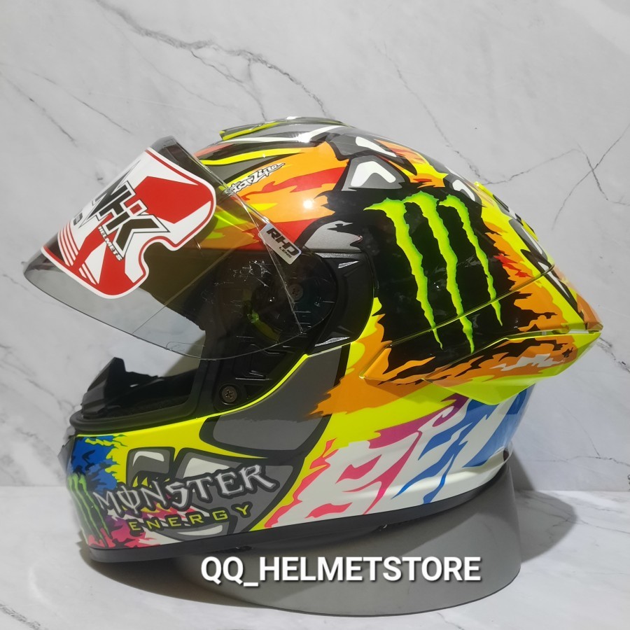 HELM NHK Mark 1 single visor repaint MARCHO BEZZECHI HELM FULLFACE NHK