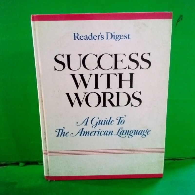 Buku readers digest success with words a guide to the american language