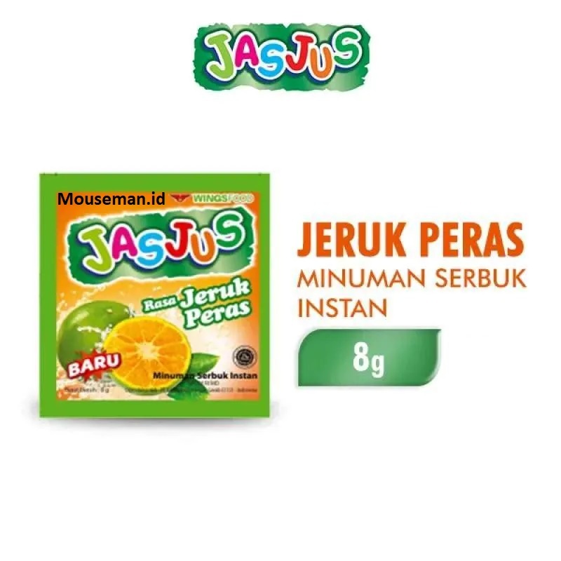 

JASJUS Rasa Jeruk Peras Minuman Serbuk Instan JAS JUS Sachet 8gr