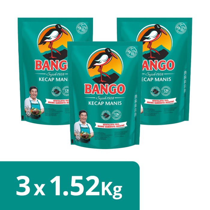 

✨12.12✨ Bango Kecap Manis Pouch 1.52Kg - 3 Pouch !