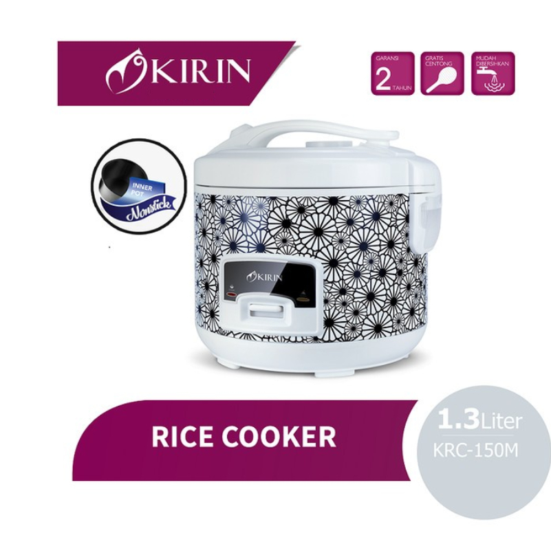 KIRIN Rice Cooker 1.3 Liter KRC-150M | Magic Com Penanak Nasi