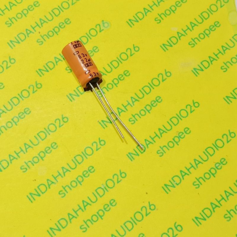 bipolar 22uf 63v 125°C  BP d8x16mm elko kapasitor elco  np nonpolar capacitor
