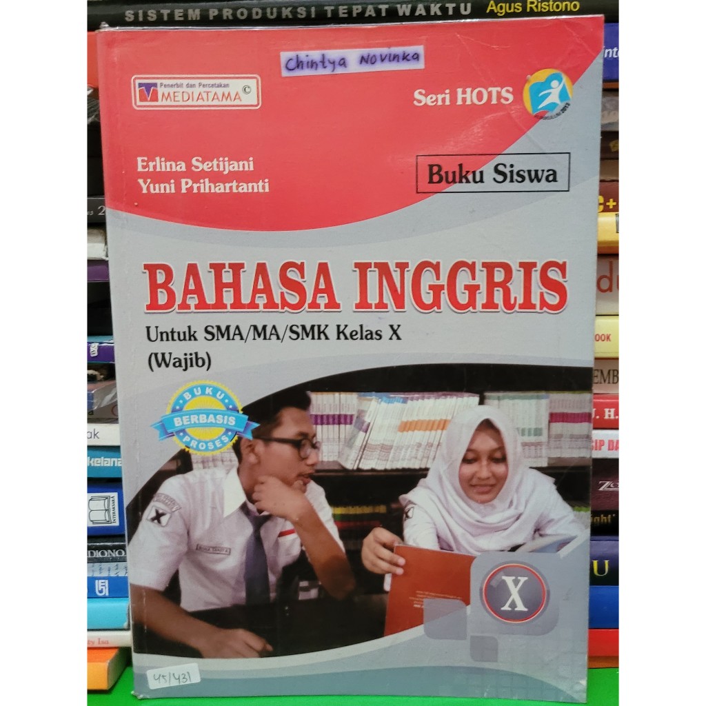 BUKU BEKAS MEDIATAMA - BUKU SISWA BAHASA INGGRIS KELAS 1 SMA K13 REVISI