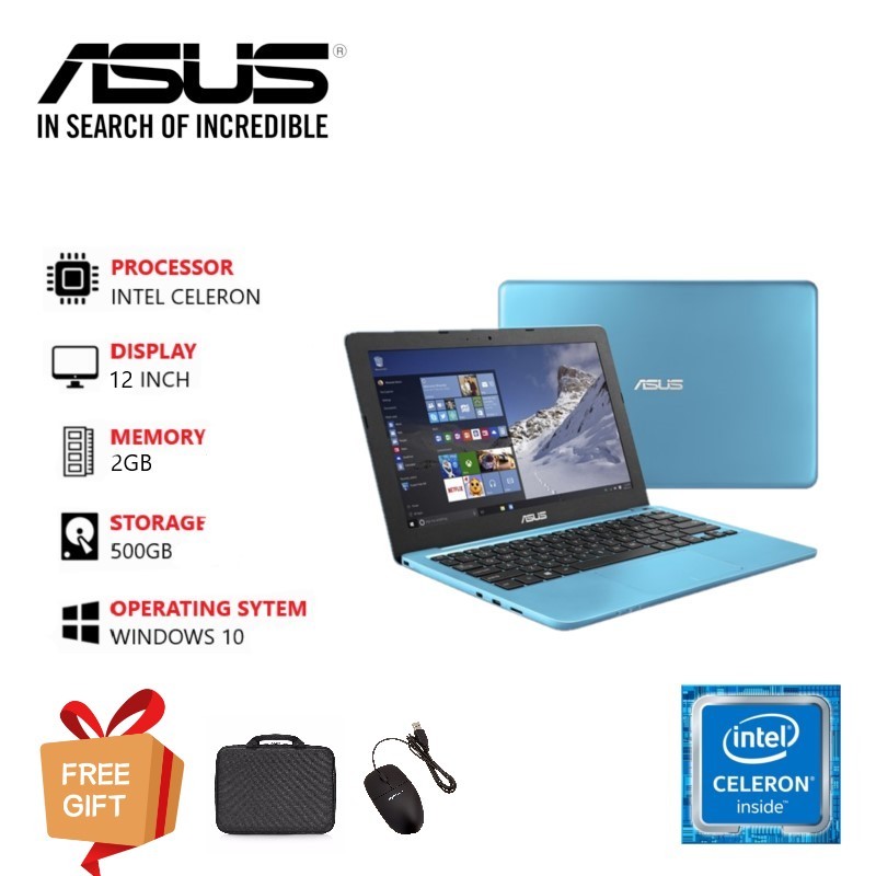 Notebook Asus e202s Ram 2gb Ssd 256gb Windows 10 Free Gift