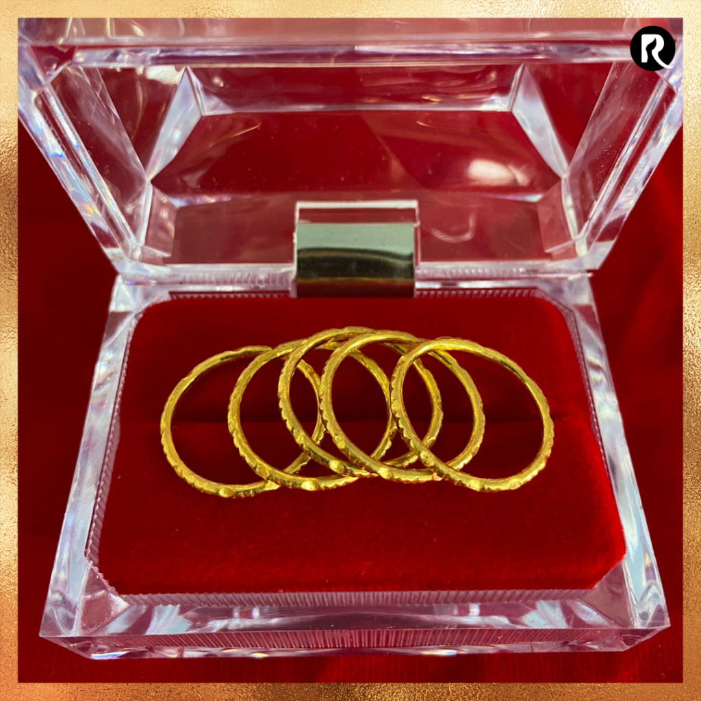 Cincin Ring Emas 24 karat asli Model Keroncong 92%