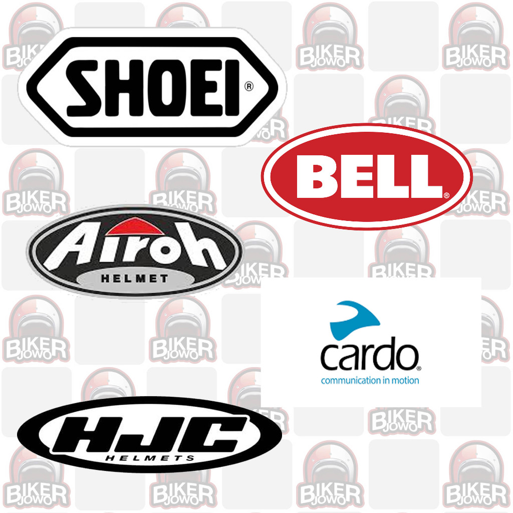 Sticker Original Helm - Helmet Sticker Shoei Bell Cardo Airoh HJC Sena