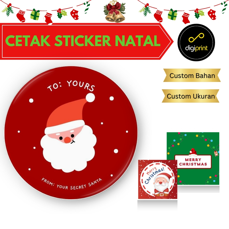 

Sticker natal christmas hadiah label stiker hampers card sinterklas - Digiprint Jakarta Filleo Land
