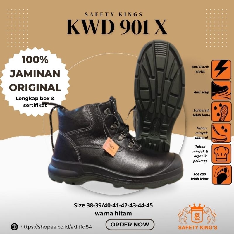 SEPATU SAFETY KINGS KWD 901 X / ORIGINAL JAMINAN 100% ASLI