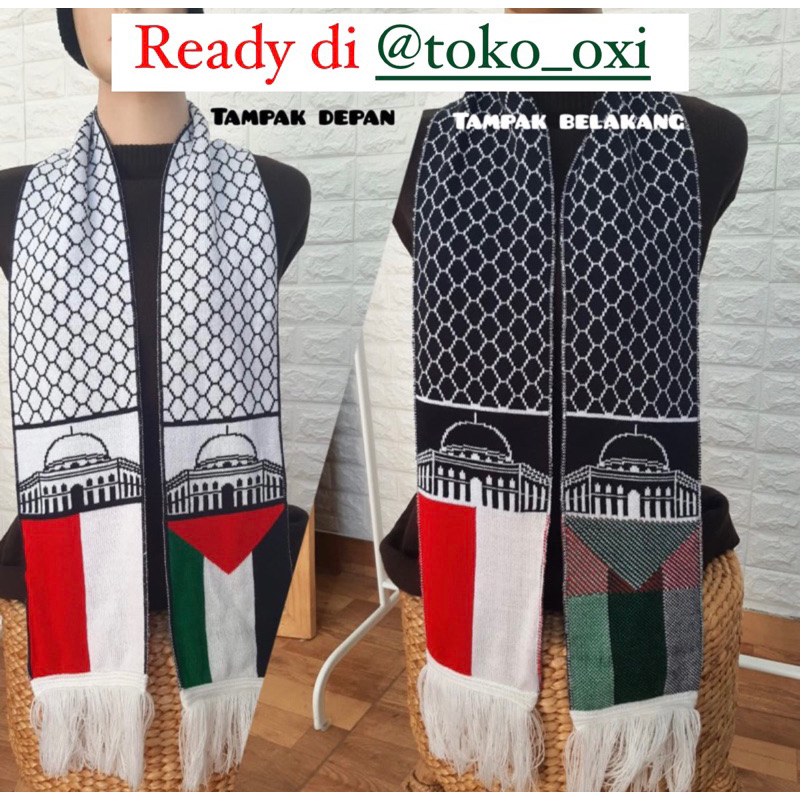 Syal Palestina / Syal Palestina Rajut/Syal Palestina Premium