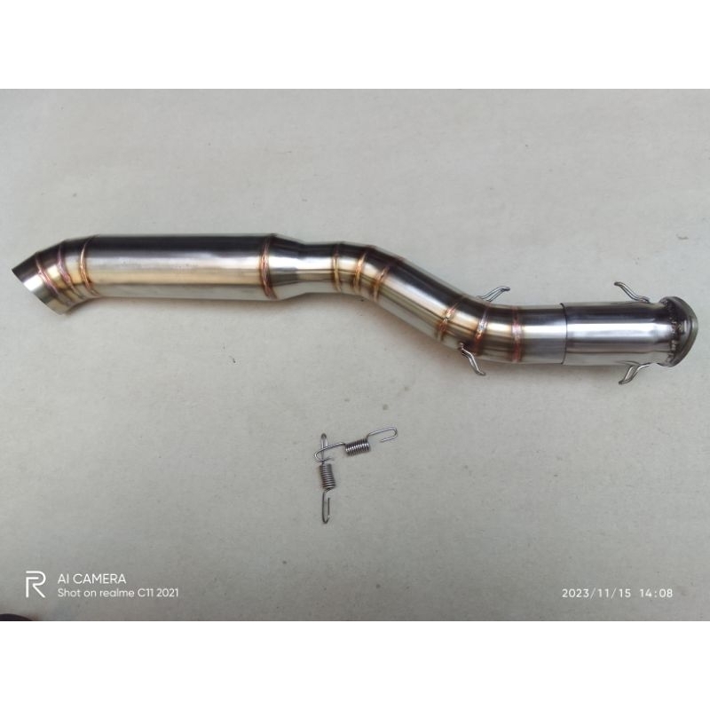 knalpot perahu balap ukuran 38 mm ke 50 mm mesin gx 390 - 480 MZ Ryu loncin yasuka moge motoyama