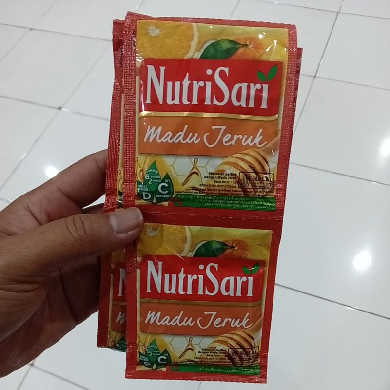 

Mahbubah - NutriSari 14 g @ 10 pcs Rasa Madu Jeruk Sachet