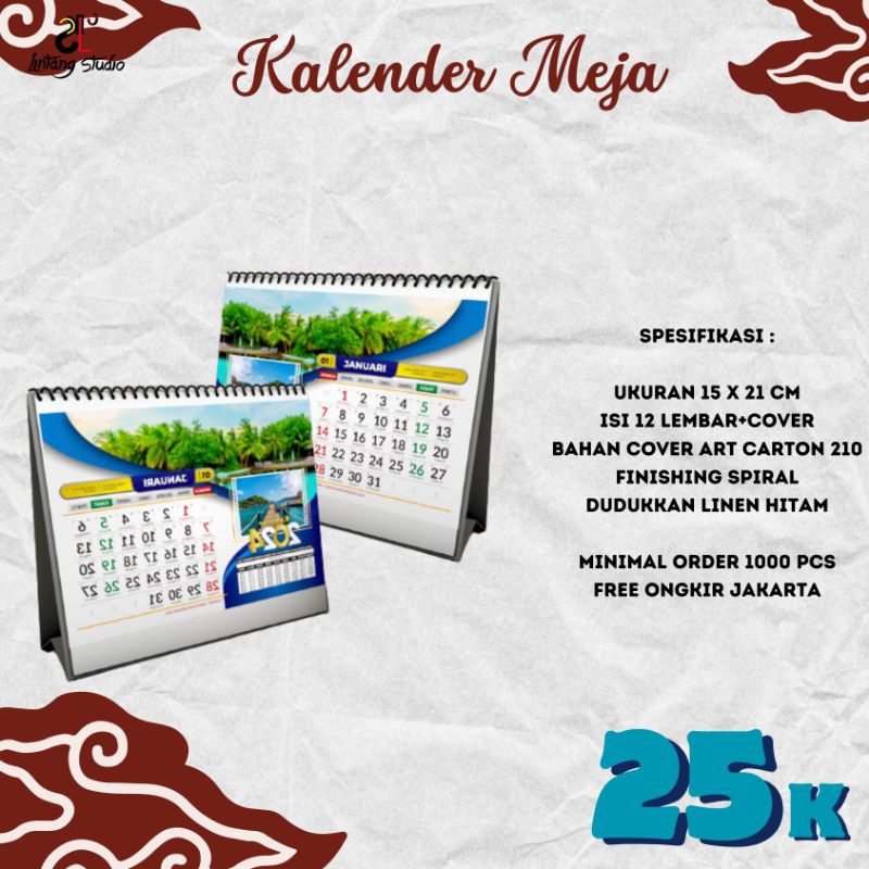 

KALENDERMEJA SATU SISI