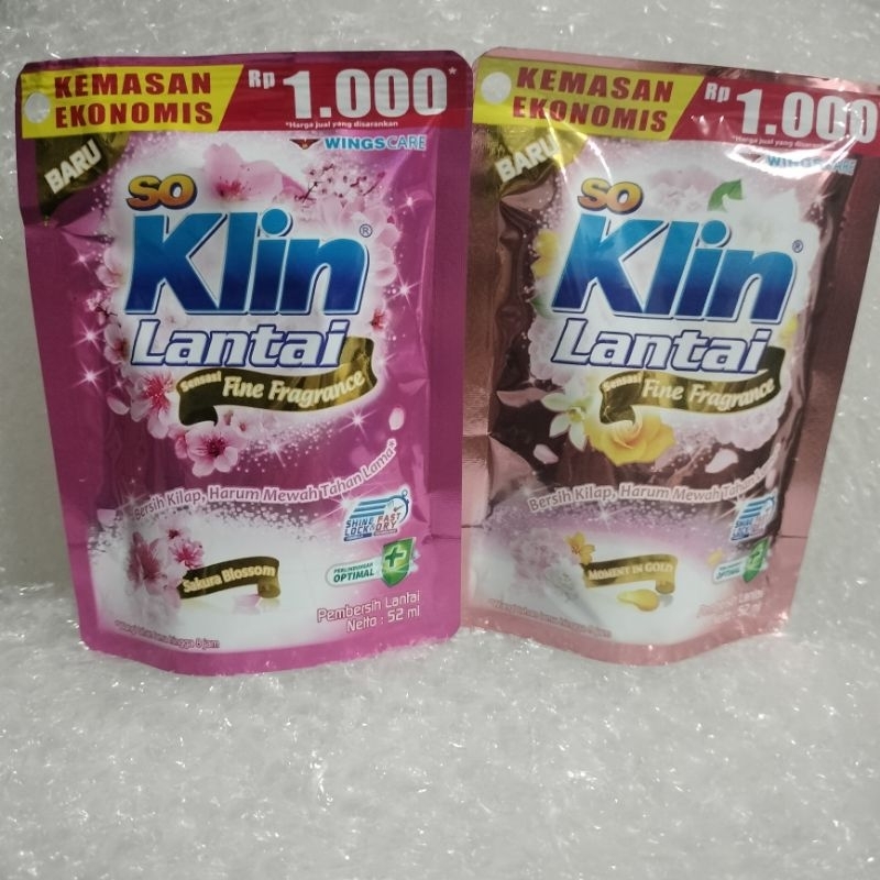 [TERMURAH]SO KLIN LANTAI SENSASI FINE FRAGRANCE 52ML