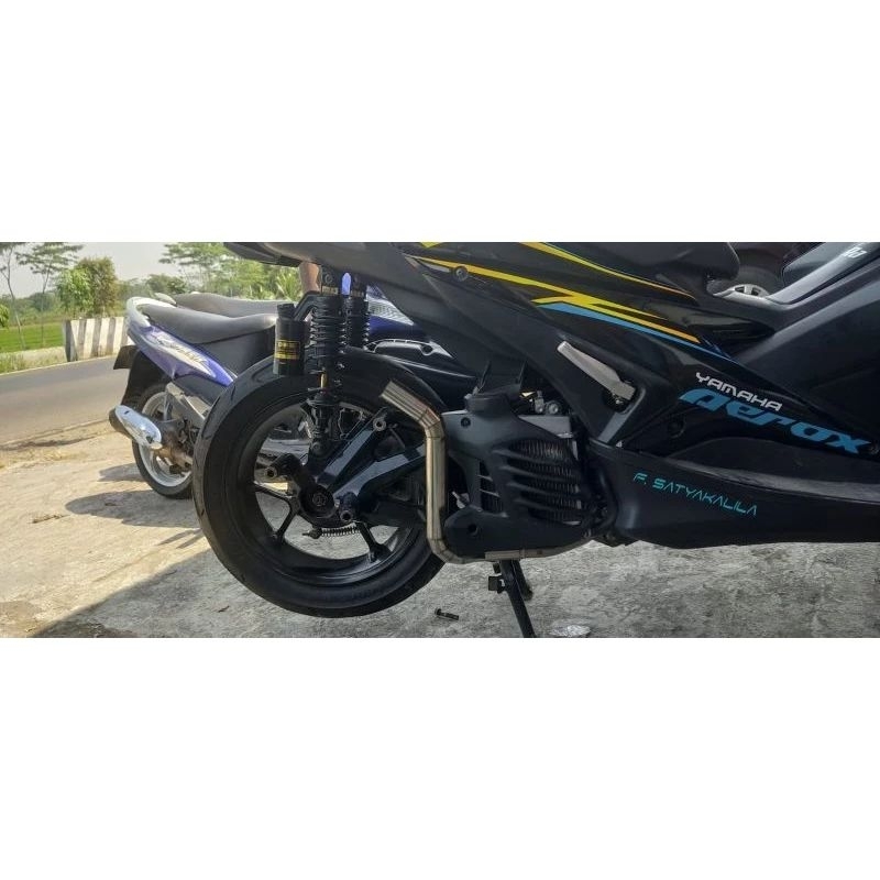 leher knalpot aerox cobra inlet 38 pnp aerox, nmax new, lexi