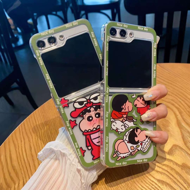 NEW Cute Case Casing Sinchan Dino Dinosaurus Ugly Naughty Vibes Keren Kartun Jepang Pelindung Hp Vir