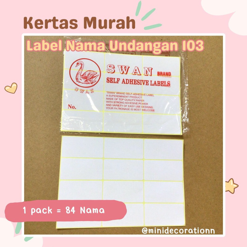 

STIKER LABEL NAMA UNDANGAN 103