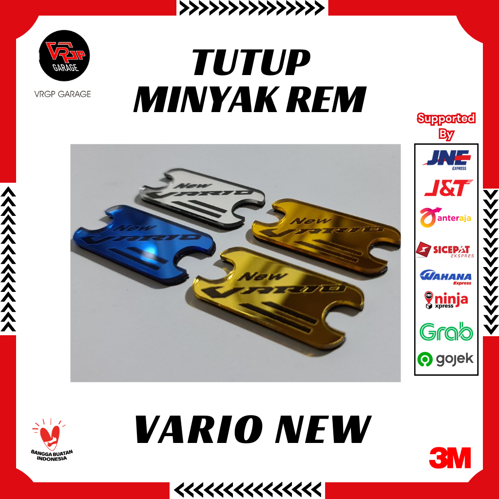 VRGP Tutup Minyak Rem Vario New 125/150/Tutup Minyak Rem Honda Vario new