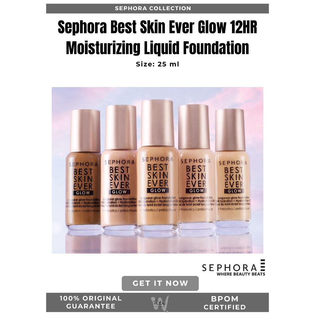 SEPHORA Glow Best Skin Ever Glow 12HR Moisturizing Liquid Foundation