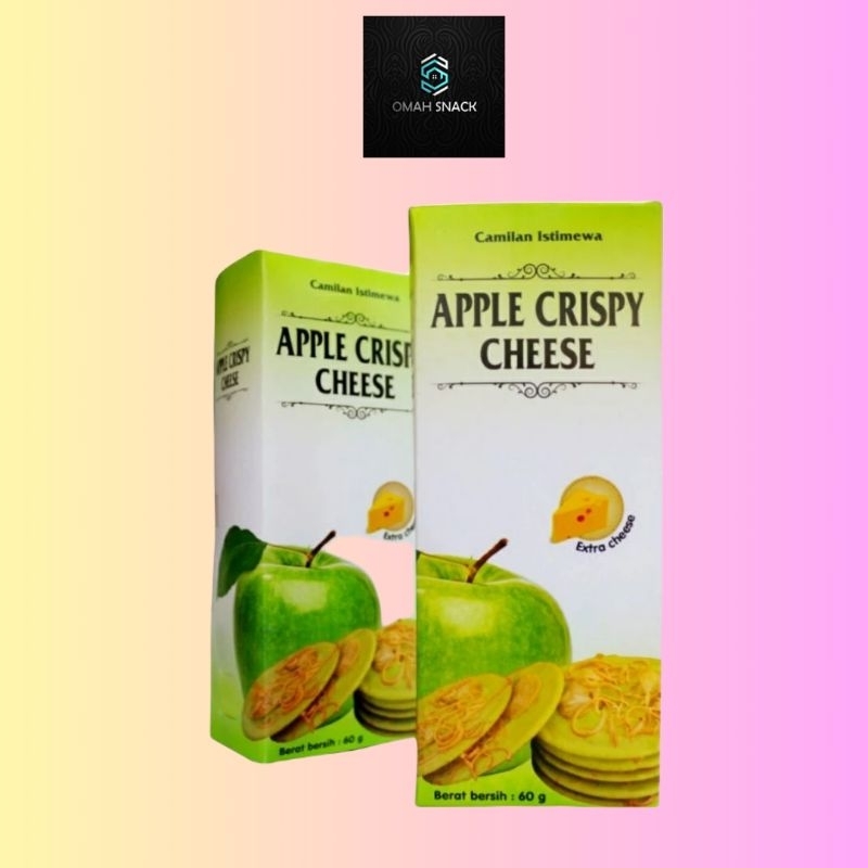 

SNACK KUE KERING APPLE CRISPY CHEESE 60 GRAM CAMILAN KEKINIAN ENAK MURAH OLEH-OLEH KHAS BATU MALANG