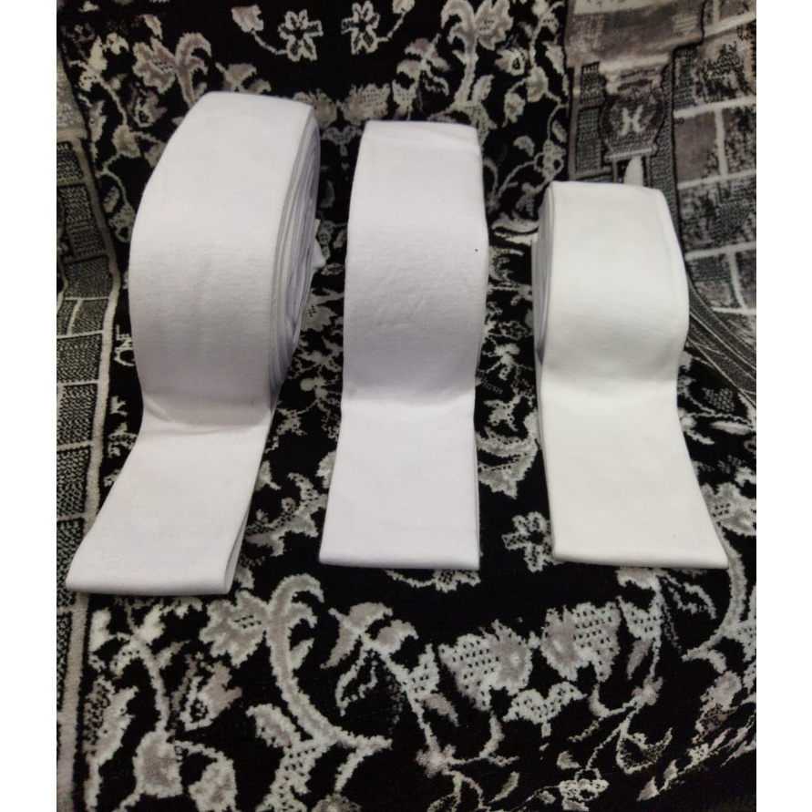 Restock sorban imamah polos putih 3 meter / sorban imamah polos putih 3 meter / sorban rida polos pu