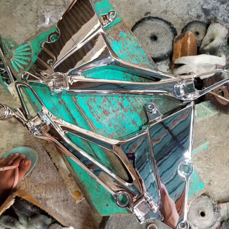 JASA CHROME krom footstep postep belakang kanan kiri