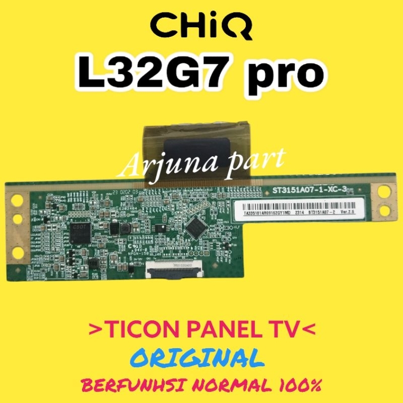 TICON TV CHIQ L32G7P PRO / TIMING CONTROL TV CHIQ L32G7P PRO / TICON PANEL TV CHIQ L32G7 PRO