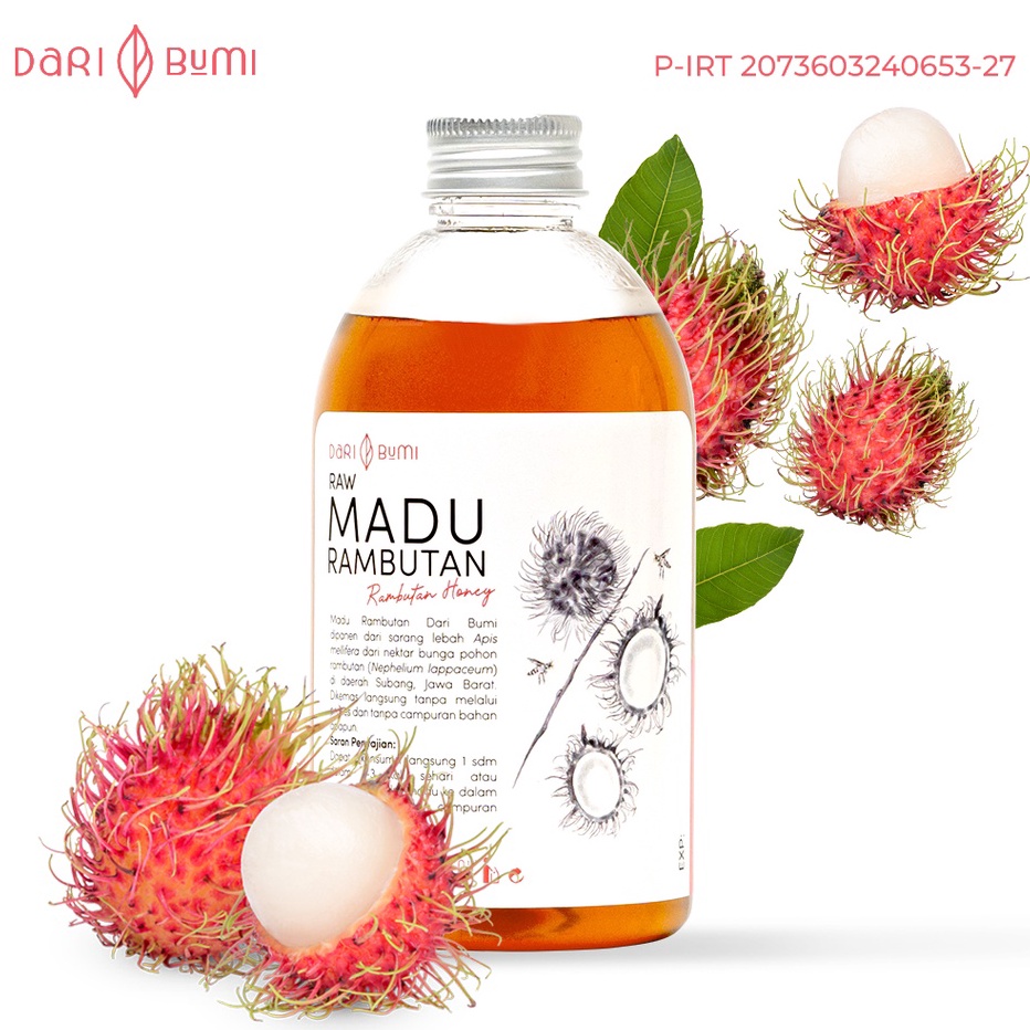 

➫✬✵ Dari Bumi Madu Murni Rambutan 350 Gr Raw Honey Premium Terbatas