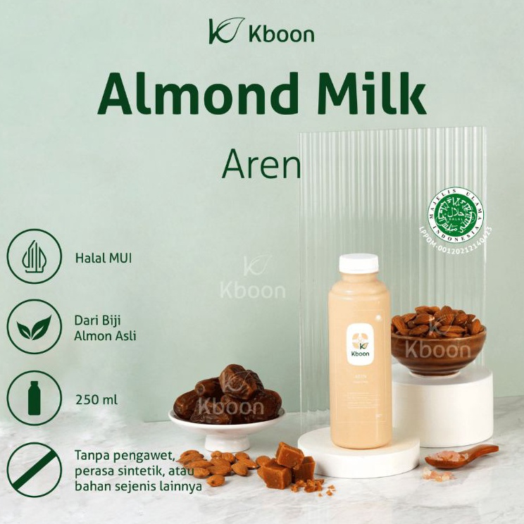 

➯⁂✯ Almond Milk Aren 250ml Kboon Terlaris