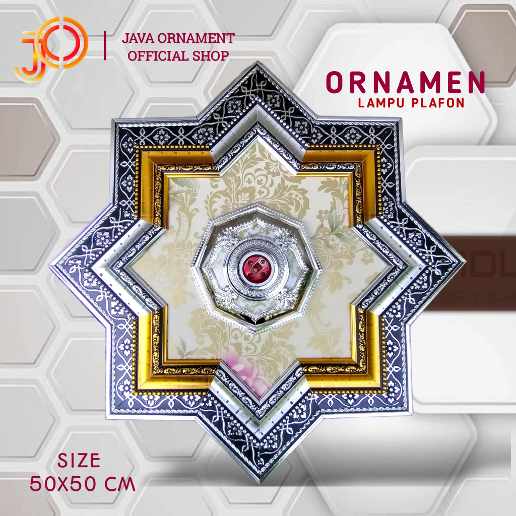 Ornamen Plafon Pvc 50x50 cm Terbaru Model Bintang