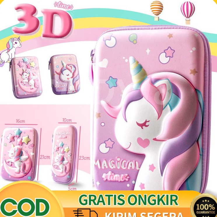 

Serba Murah 【24H SHIP】Kotak Pensil 3D Pencil Case MIRIP SMIGGLE Lookalike KB PG TK SD HardTop Organizer Lucu Tepak Alat Tulis