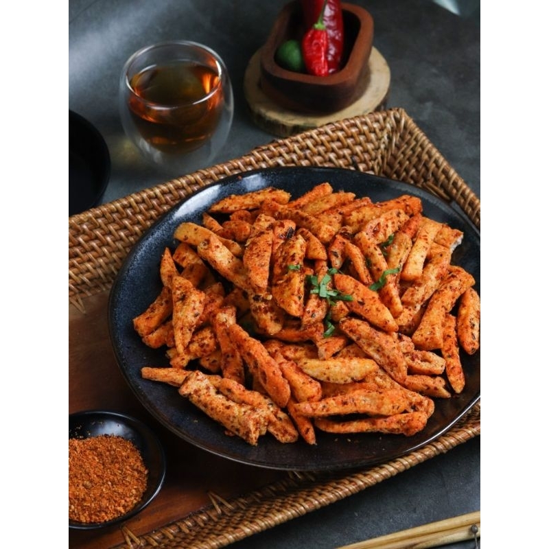 

Basreng pedas daun jeruk 250gram