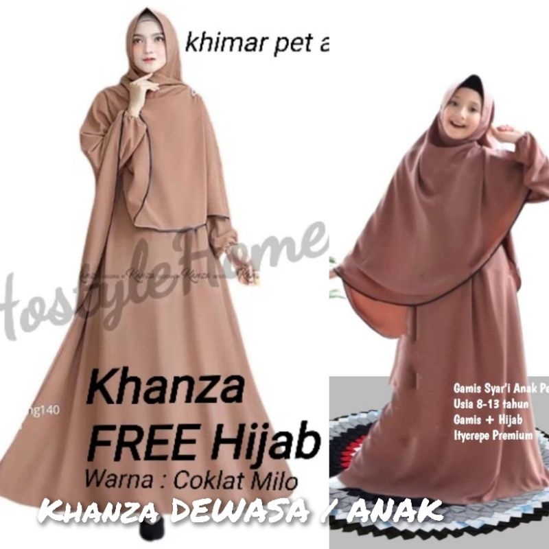Baju Gamis Dress Pesta Kondangan Muslim Syari Busui Polos Anak Wanita Ukuran  S M L XL XXL XXXL 3XL 