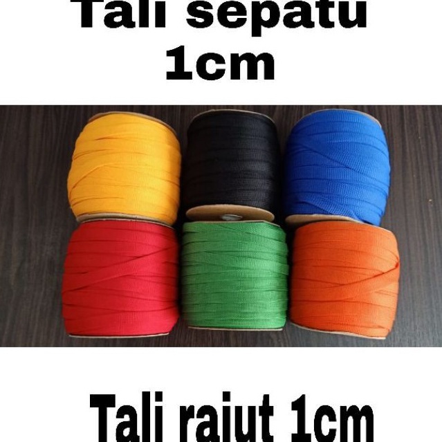 

Sale tali id card rajut 1cm / tali sepatu 1cm / roll