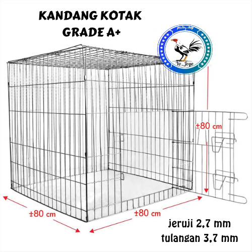 Blibeli Kandang Galvanis / kurungan ayam galvanis KOTAK 80x80x80 CM
